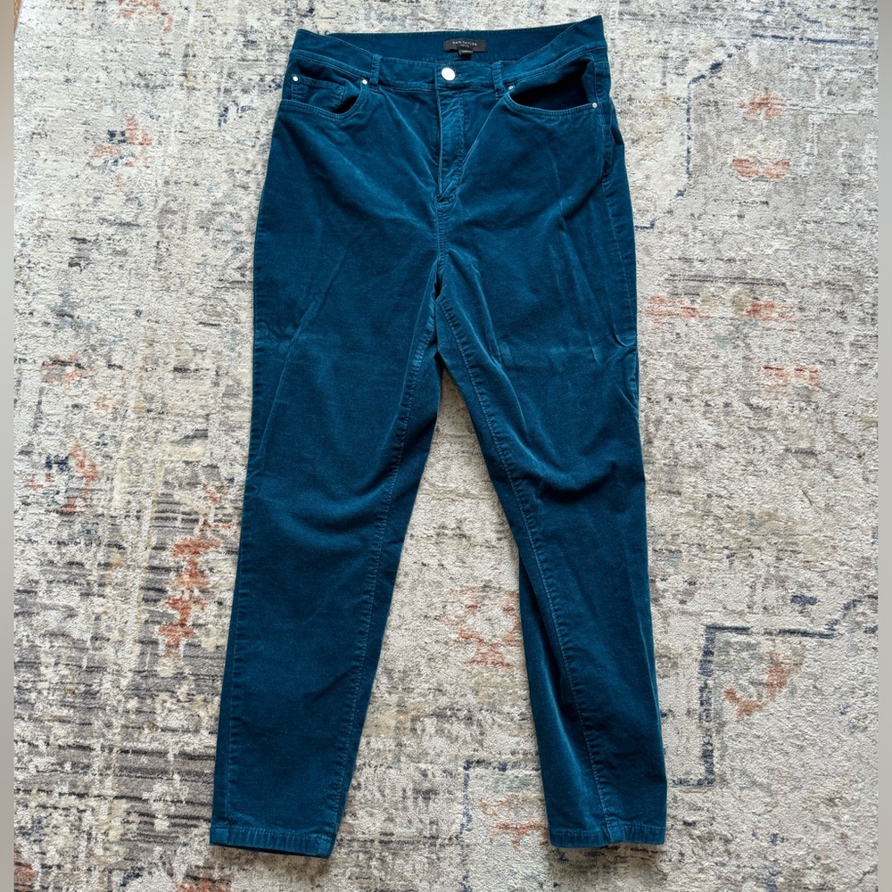 Ann Taylor Blue Petite Corduroy Jeans Size 12